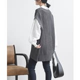 ケーブルニットベストドッキングシャツ | rps | 詳細画像3 