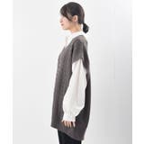 ケーブルニットベストドッキングシャツ | rps | 詳細画像34 