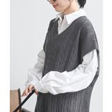 ケーブルニットベストドッキングシャツ | rps | 詳細画像7 