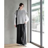 サイドリボンケーブルニットベスト | rps | 詳細画像10 