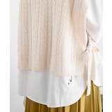 サイドリボンケーブルニットベスト | rps | 詳細画像25 