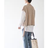 サイドリボンケーブルニットベスト | rps | 詳細画像27 