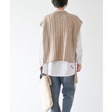 サイドリボンケーブルニットベスト | rps | 詳細画像28 