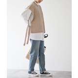 サイドリボンケーブルニットベスト | rps | 詳細画像29 