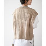 サイドリボンケーブルニットベスト | rps | 詳細画像32 