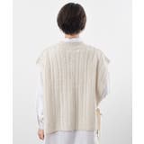 サイドリボンケーブルニットベスト | rps | 詳細画像35 