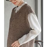 ポップコーンモールワイドニットベスト | rps | 詳細画像15 