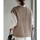 ポップコーンモールワイドニットベスト | rps | 詳細画像16 