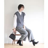 ポップコーンモールワイドニットベスト | rps | 詳細画像18 