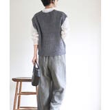 ポップコーンモールワイドニットベスト | rps | 詳細画像20 