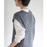 ポップコーンモールワイドニットベスト | rps | 詳細画像23 
