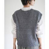 ポップコーンモールワイドニットベスト | rps | 詳細画像24 