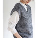 ポップコーンモールワイドニットベスト | rps | 詳細画像25 