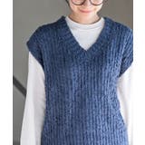 ポップコーンモールワイドニットベスト | rps | 詳細画像30 