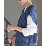 ポップコーンモールワイドニットベスト | rps | 詳細画像31 