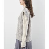 ポップコーンモールワイドニットベスト | rps | 詳細画像34 