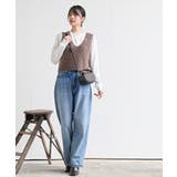 Tシャツセットラメフェザーベストアンサンブル | rps | 詳細画像21