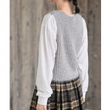 Tシャツセットラメフェザーベストアンサンブル | rps | 詳細画像8