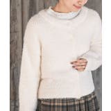 アイボリー | モールフェザークルーネックカーディガン | rps