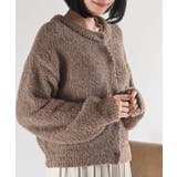 モカ | モールフェザークルーネックカーディガン | rps