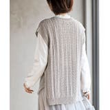 透かし柄ニットベスト | rps | 詳細画像24