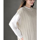 透かし柄ニットベスト | rps | 詳細画像9