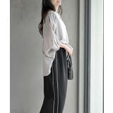 異素材切替7分袖ワッフルドルマンワイドプルオーバー | rps | 詳細画像11