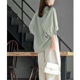 異素材切替7分袖ワッフルドルマンワイドプルオーバー | rps | 詳細画像19