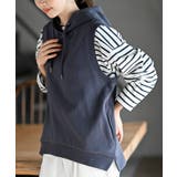 裏毛フードベスト | rps | 詳細画像14 