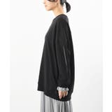 袖布帛切替裏毛チュニック | rps | 詳細画像29 