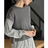 ニットソーベストレイヤード風チュニック | rps | 詳細画像15