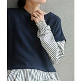 ニットソーベストレイヤード風チュニック | rps | 詳細画像25