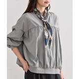 ライトグレー | 布帛切替ギャザーカットプルオーバー | rps