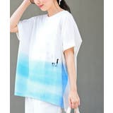 ブルー | しゃぼん玉ワイドＴシャツ | rps