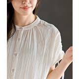 半袖ドロスト使いブラウス | rps | 詳細画像6 