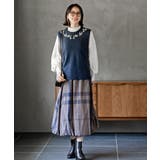 ハンド刺繍裾スカラップニットベスト | rps | 詳細画像10