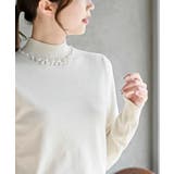 パールビジューネックハイネックニットプルオーバー | rps | 詳細画像6