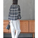 衿レースチェックブラウス | rps | 詳細画像13 