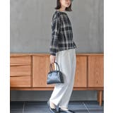 衿レースチェックブラウス | rps | 詳細画像14 