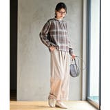 衿レースチェックブラウス | rps | 詳細画像2 