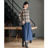 衿レースチェックブラウス | rps | 詳細画像20 