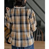 衿レースチェックブラウス | rps | 詳細画像26 