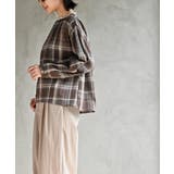 衿レースチェックブラウス | rps | 詳細画像3 