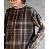 衿レースチェックブラウス | rps | 詳細画像6 