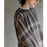 衿レースチェックブラウス | rps | 詳細画像7 