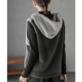 ボアフリース切替配色フードベスト | rps | 詳細画像16 