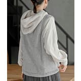 ボアフリース切替配色フードベスト | rps | 詳細画像8 