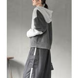 ボアフリース切替配色フードジャケット | rps | 詳細画像3 