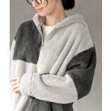 ボアフリース切替配色フードジャケット | rps | 詳細画像6 