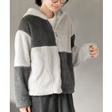 ライトグレー | ボアフリース切替配色フードジャケット | rps